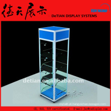 50x150 cm personalizado Xangai vidro unha polonês vitrine com bloqueio